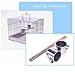 Xinxinchaoshi Stainless Steel Bird Cage Bird with a Bath Cage Out of The Travel Cage Easy to Clean (Square) (Size : 27cm high)thumb 3