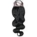 Lanyi Hair Virgin Brazilian Hair Body Wave 130% Density Lace Closure With Baby Hair (Free Part 16