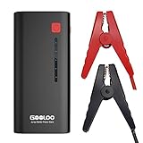 GOOLOO 600A Peak Portable Car Jump Starter Phone Power Bank (Up to 6.5L Gas or 5.0L Diesel Engine) Auto Battery Pack Booster Charger with LED Light