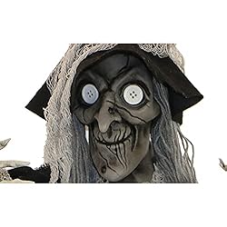 Haunted Hill Farm 5.2 ft. Hanging Witch with Button