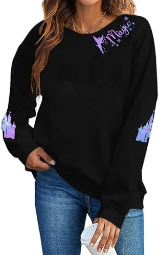 Disney Jersey Women's Mickey Mouse Long Sleeve, X-Lagre, Gray at