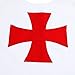 ZJYST Adult Medieval Templar Knight Crusader Tunic Cosplay Costume Outfit with Belt, White, One Size