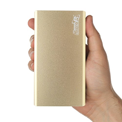 HyperPS 6800mah Multi-function Vehicle Car Jump Starter Mobile Power Bank Battery Charger Emergency Kit with LED Torch Flashlight for Laptops /Cell Phones (Gold)