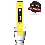 Vantacool Digital PH Meter, PH Tester with ATC,Water Quality Tester 0.01pH High Accuracy, 0.00-14.00 Measurement Range, 0.01 Resolution Measure Household Drinking Water (YELLOW)