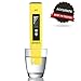 Vantacool Digital PH Meter, PH Tester with ATC,Water Quality Tester 0.01pH High Accuracy, 0.00-14.00 Measurement Range, 0.01 Resolution Measure Household Drinking Water (YELLOW)