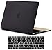 Kuzy 12 inch Case and Keyboard Cover Skin for Model A1534 2017-2015 Hardshell, Black