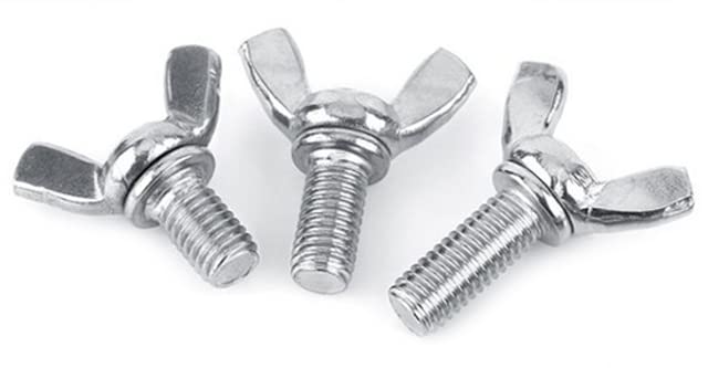 M12 Butterfly Wing Screws Thumb Screws Wing Bolts Steel (Pack of 2) (M12 x 60mm) A06BC