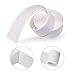 Sealing Strip Flexible Self Adhesive Caulking Tape Waterproof for Kitchen Bathroom Tub Shower Floor Wall Edge Protector (White, 126x1.5 Inches)