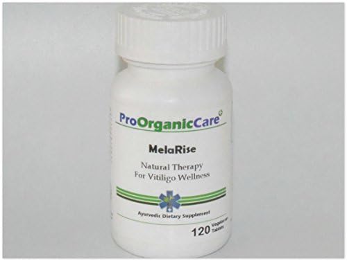 Pro Organic Care Melarise Vitiligo Wellness Psoralea Corylifolia Ayurveda Natural Ayurvedic Active Herbs Herbal Supplement Vitiligo Care Ayurveda Bakuchi Cyamopsis Psoralio [120 Tablets] SKU#4132B1F1