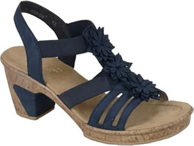 Amazon.com | Rieker-Antistress Women's Roberta 76 2, Lake, EU 36 M | Sandals