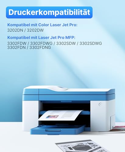 219X W2190X 219A MFP 3302FDWG Toner with Chip Compatible with HP 219X 219A Toner for Color LaserJet Pro MFP 3302FDWG 3302SDWG 3302FDNG 3302FDW 3302SDW 3302FDN (Black Cyan Yellow Magenta, Pack of 4)