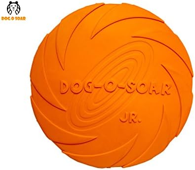 Dog Flying Disc Soft Toy Ultimate Frisbee Disc, 100% Natural Non-toxic Rubber, High Grade, Durable Rubber Dog Frisbee, Floats on Water, Soft Flying Disc Toy for Dogs