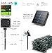 Outdoor Solar String Lights, 72ft 200 LED Fairy Waterproof Christmas Solar Lights, 8 Modes Ambiance Lighting for Halloween, Wedding, Outdoor, Homes, Party (White)