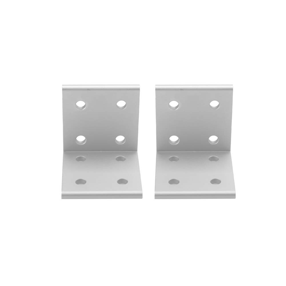 L Shape Connector, 2pcs Aluminium Corner Angle Bracket Connection 90 Degree Corner Connector Hinge(2040)