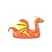 Floatie Kings Kids Dragon Party Pool Float - Premium Ride-on Inflatable