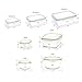Kinetic 55041 Food Storage, 18-Piece, Clear