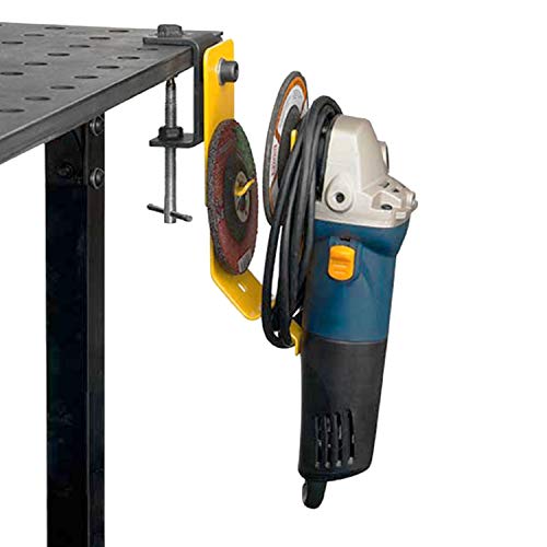 Power Grinder Rest, Vertical Mounting Plate, Disk Holder, Holds Most 5