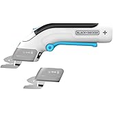BLACK+DECKER 4V MAX Cordless, USB Rechargeable, Electric Fabric Scissors (BCSC115FF)