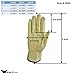 G & F Products unisex adult Unlined work gloves, Yellow, Large Pack of 3 US