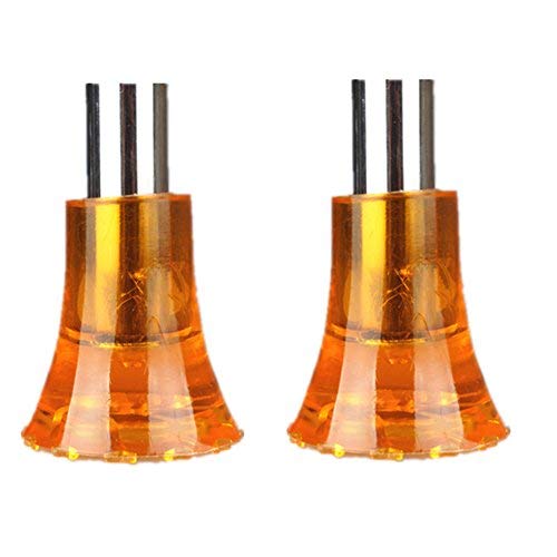 Crutch Tips Tire Grain Rubber Wearable Anti Skid Durable High-Performance Pole Cane, 7/8 inch(22 mm),Orange