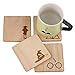 Harry Potter Wood Coasters, Harry Potter Gifts for Women, Harry Potter Birthday Gifts, Harry Potter Set of 4, Harry Potter Decor, Harry Potter Party Decorations, Harry Potter Party Decor