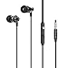 Dastone Stereo Metal Earphones Noise Isolating Bass in-Ear Headphones with Remote Control Microphone for iPhone iPod Ipad Andriod Smartphone Laptop Computer Mp3/4 Earbuds (Black)