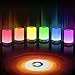 buways Night Light, LED Table Lamp with Touch Control - Warm White Light & Color Changing RGB, Portable Rechargeable Lamp for Bedrooms Living Room