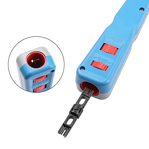 Solsop Punch Down Tool With 110 And Krone Blade, 5Pack RJ45 Cat6