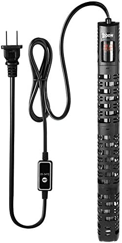 Milocos 300W Submersible Aquarium Heater with Visible Temperature Setting, Heaters for Aquarium Fish Tanks Auto built-in Thermostat with Suction Cup Heating Rod