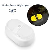 Refoss Wireless Motion Sensor LED Night Light, Cordless Battery Powered, Stick-anywhere, Safe Light for Hallway, Stairs, Bathroom, Bedroom, Kitchen, Closet, Soft Yellow Color