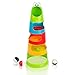 Rainbow Stacker Roll & Swirl Ball Ramp Toddler Toy By Zig Zag Kid - Includes 5 Layers PLUS 3 Large Rolling Balls