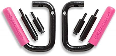 Made in the USA GraBars Steel Handles 2007-2017 Jeep Wrangler 4DR JKU Front Only - PINK