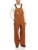 Carhartt Men's Zip To Thigh Bib Overall Unlined,Carhartt Brown,36 x 34