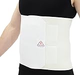 ITA-MED Unisex Breathable Elastic Postsurgical Recovery Abdominal and Back Support Wrap/Binder 12” wide AB-412(S): X-Large White