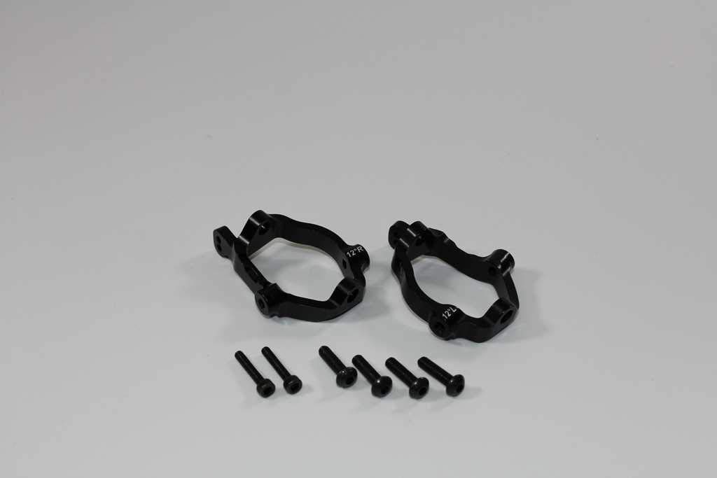 Team C – Aluminium C Hub Front 12° L/R 1:8 Comp. (TU0830)