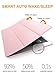 DTTO for iPad 9.7 Inch 2018/2017 Case with Apple Pencil Holder, Ultra Slim Smart Case with Trifold Stand and Soft TPU Back Cover for Apple iPad 5th / 6th Generation [Auto Sleep/Wake] - Rose Gold