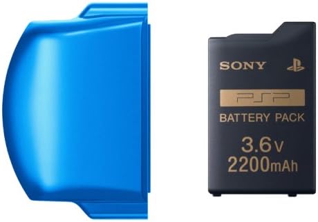 Amazon バッテリーパック 20mah Psp 3000シリーズ用バッテリーカバー バイブラント ブルー 付き バッテリー 充電器