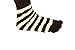 6 Pack Warm Striped Fuzzy Toe Socks For Women - Cute Colorful Winter Toe Socks