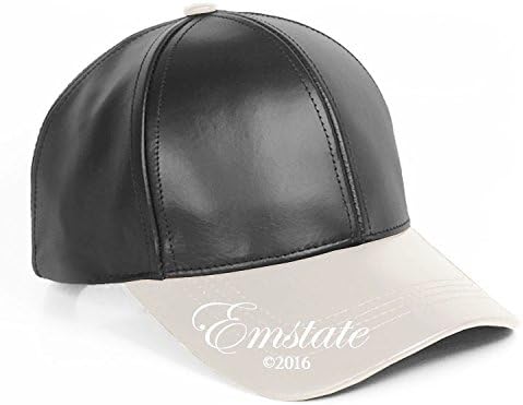 EmstateEmstate Genuine Cowhide Leather Adjustable Baseball Cap Made in USA