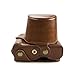 kinokoo PU Leather Cover Bag for fuji X-T100 Camera and 15-45mm Lens, Prective Case with Shoulder Strap-brown