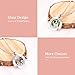 EVERLEAD Locket Necklace, DIY Floating Round Locket Pendant, Living Floating Memory Necklace for Women Friendship Necklace Memory Nostalgic
