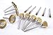 SHINA 45 PC Brass Wire Wheel Brushes for Accessories Rotary Tools Polish Clean