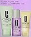 Clinique 3 Steps Travel Size Set for Very Dry to Dry Combination Skin, Liquid Facial Soap Mild (1 oz) + Clarifying Lotion 2 (1 oz) + Dramatically Different Moisturizing Lotion+ (0.5 oz)