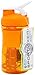 BlenderBottle SportMixer Tritan Grip Shaker Bottle, Orange/White, 20-Ounce
