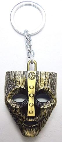 The Mask of Loki metal alloy keychain (brass finish)
