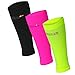 Graduated Calf Compression Sleeves (Large, Neon Pink)