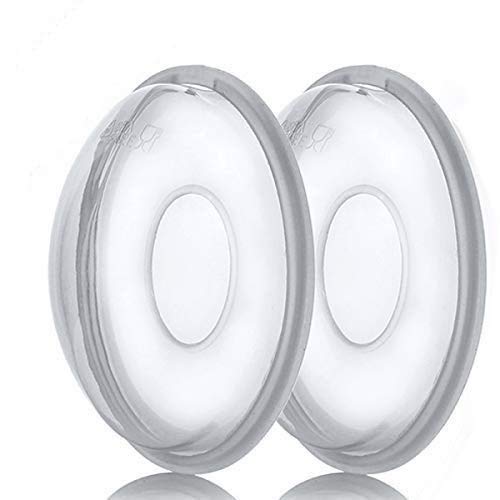 Breast Shells, Breast Milk Saver for Nursing Moms, Nursing Cups Save Leaks of Breastmilk Soft & Comfortable BPA-Free Silicone Pad, PP Shells, Easy to Clean (Pack of 2)