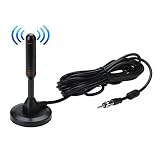 Car Magnet Antenna Universal Magnetic Am Fm Antenna for Radio Car Home 16ft Long 75Ohm with Magnetic Base Antenna