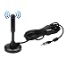 Car Magnet Antenna Universal Magnetic Am Fm Antenna for Radio Car Home 16ft Long 75Ohm with Magnetic Base Antenna