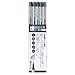 Akashiya Fude Brush Pen Sai Thin Line, 5 Colors (TL300/VA)